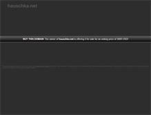 Tablet Screenshot of hauschka.net